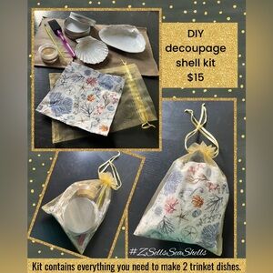 DIY Decoupage Shell Kit